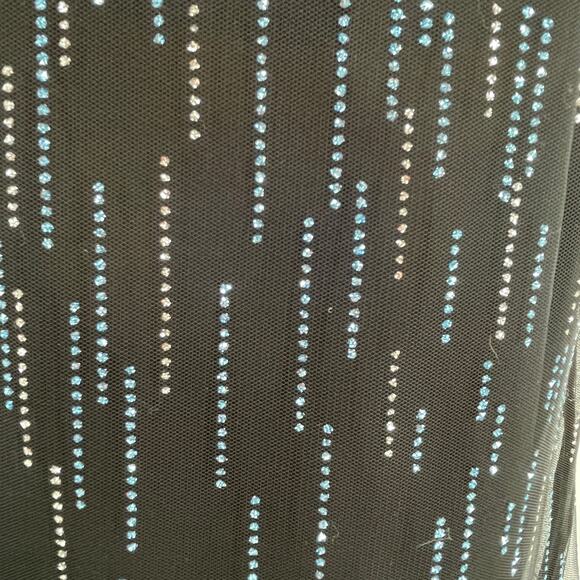 Blondie Nites by Stacey Sklar Black 2 Pc Rhinestone Retro Cocktail Party Dress 7 - Picture 7 of 8